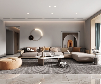 Modern A Living Room-ID:663209076
