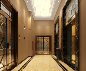 Simple European Style Corridor Elevator Hall-ID:286492115
