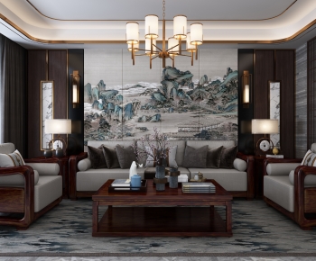 Chinese Style A Living Room-ID:916232117