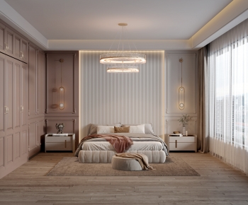 Simple European Style Bedroom-ID:335371972