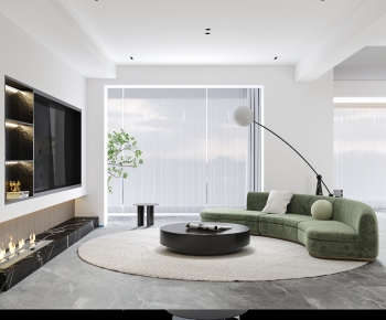 Modern A Living Room-ID:430644045