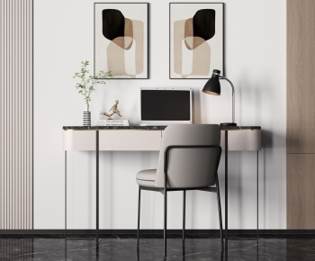 Modern Computer Desk And Chair-ID:797255998