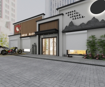 New Chinese Style Facade Element-ID:785777093