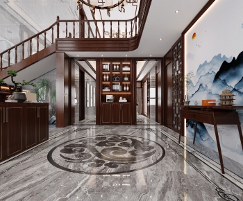 New Chinese Style Hallway-ID:331543922
