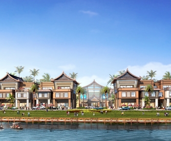 Southeast Asian Style Building Appearance-ID:973609928