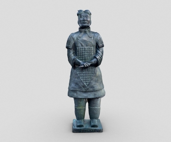 中式兵马俑雕塑-ID:636941916