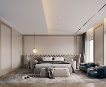 Simple European Style Bedroom-ID:942415006