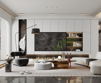 Modern A Living Room-ID:247085095