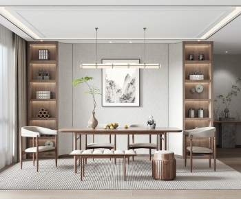 New Chinese Style Dining Room-ID:553905013