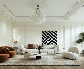 French Style A Living Room-ID:302381998