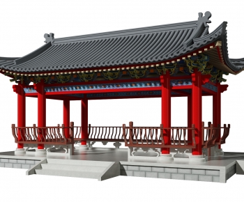 Chinese Style Ancient Architectural Buildings-ID:705177071