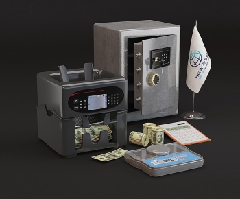 现代保险柜验钞机组合-ID:195911883
