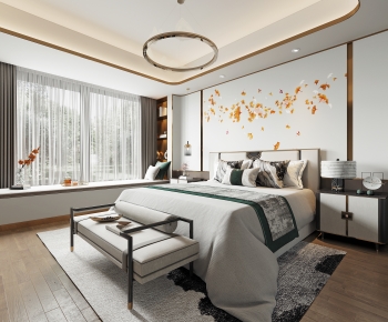 New Chinese Style Bedroom-ID:798783061