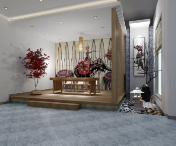 New Chinese Style Tea House-ID:303978969