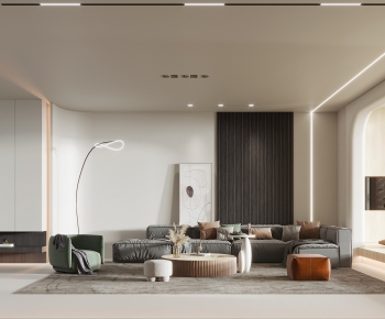 Modern A Living Room-ID:532113082