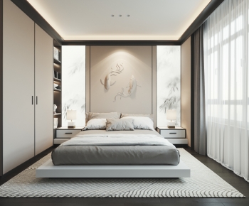 New Chinese Style Bedroom-ID:294806961