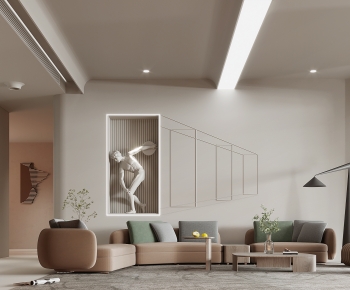 Wabi-sabi Style A Living Room-ID:355398894