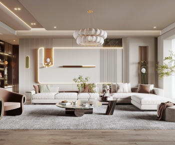 Modern A Living Room-ID:853959081
