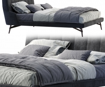 Modern Double Bed-ID:612613922