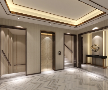 New Chinese Style Hallway-ID:940896995