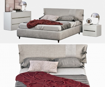 Modern Double Bed-ID:575850962