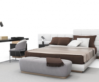 Modern Double Bed-ID:794202092