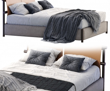 Modern Double Bed-ID:935127977