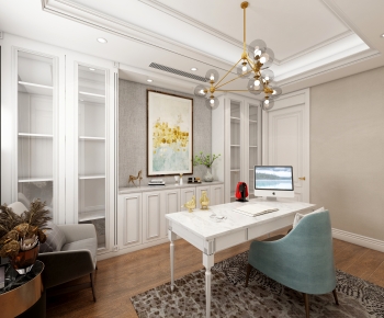 Simple European Style Study Space-ID:425829895