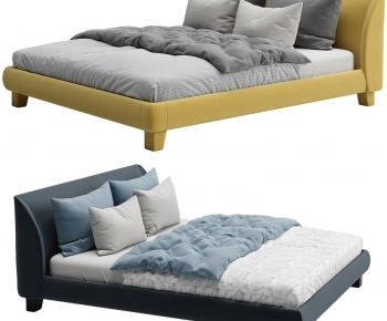 Modern Double Bed-ID:866063129