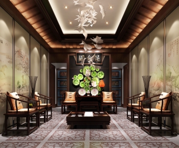 Chinese Style A Living Room-ID:801436904