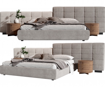 Modern Double Bed-ID:502579255