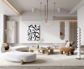 Wabi-sabi Style A Living Room-ID:774199019