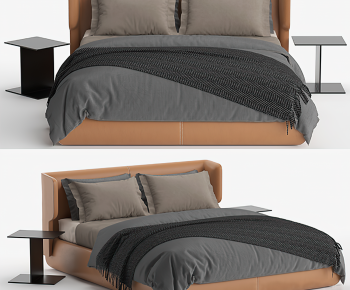 Modern Double Bed-ID:731865887