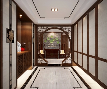 New Chinese Style Hallway-ID:128776076