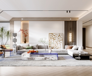 Modern A Living Room-ID:730091098