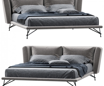 Modern Double Bed-ID:948669927