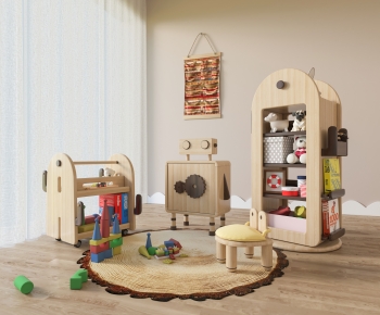 北欧实木儿童家具 儿童玩具-ID:181019387