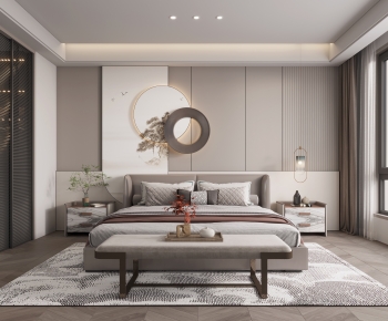 New Chinese Style Bedroom-ID:874036076