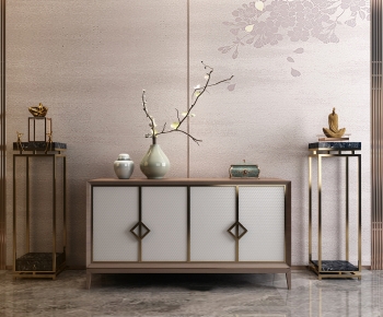 New Chinese Style Side Cabinet-ID:809391029