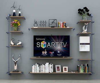 Industrial Style TV Wall-ID:955596928