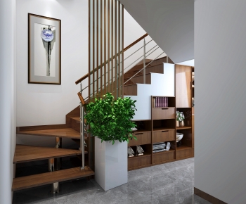 New Chinese Style Stairwell-ID:556174046