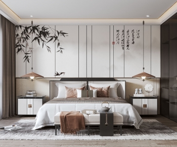 New Chinese Style Bedroom-ID:569394116