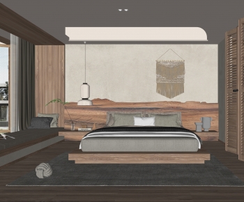 Wabi-sabi Style Bedroom-ID:250324966