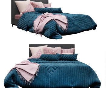 Modern Double Bed-ID:936718944