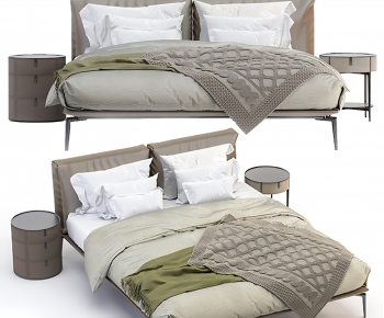 Modern Double Bed-ID:563004029
