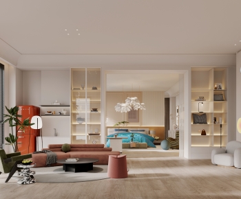 Wabi-sabi Style A Living Room-ID:109267959