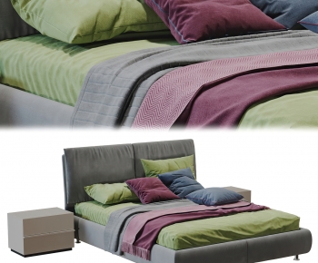 Modern Double Bed-ID:880670073