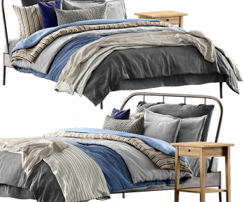 Modern Double Bed-ID:176990013