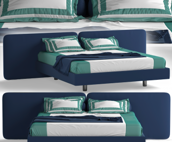 Modern Double Bed-ID:842808014