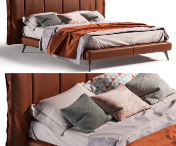 Modern Double Bed-ID:948786976